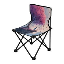 Folding Chair（Maximum weight capacity 220lb）Camping Chair For Camping Picnicking Outdoor Beach and Travel Waiting under The Pink Tree