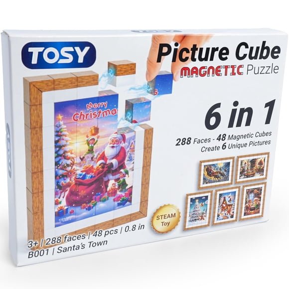 Rompecabezas Magnetico Tosy Santa Town 48 Piezas