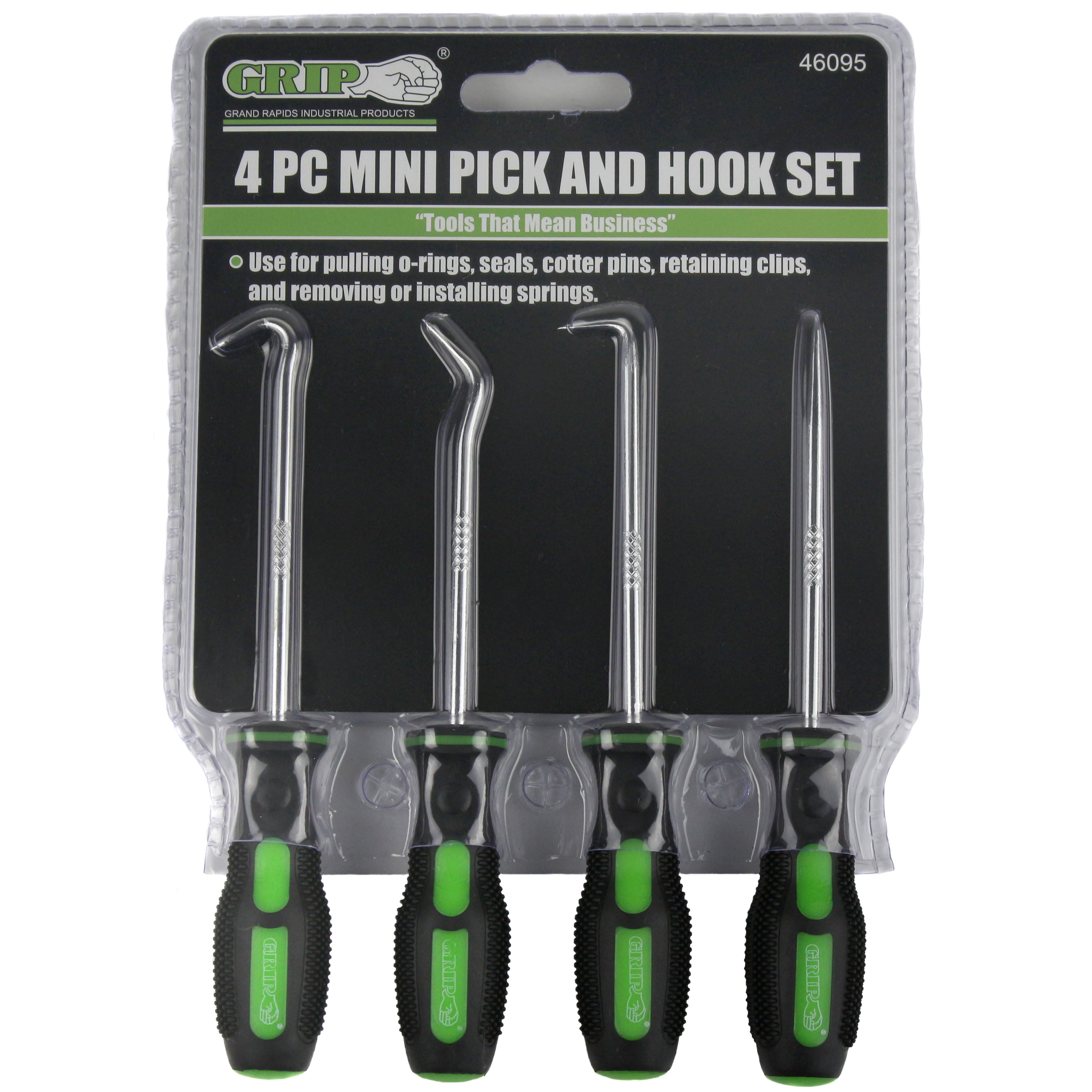 4pc Mini Pick and Hook set O ring Seal Gasket Remover Puller  Mechanic Hand Tool 
