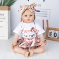 thumbnail image 4 of Reborn Baby Dolls Girl Clothes 20-22 inch Newborn Baby Doll Clothes Accessories 6 Pieces Set, 4 of 7