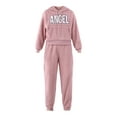 thumbnail image 4 of No Boundaries Teddy Fleece Hoodie and Joggers Set, 2-Piece, Women's and Women's Plus, 4 of 4