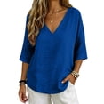 thumbnail image 7 of Linen Blouses for Women Dressy Casual Gauze Tunic Tops for Women Plus Size Linen Tops Linen Clothing for Women Women's Linen Blouses Fun Summer Tops Women Linen Shirt Womens Linen Tops, 7 of 7
