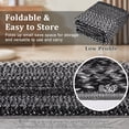 thumbnail image 5 of Garvee 9'x12' Printed Braided Rugs Farmhouse Bordered Carpet, Machine Washable Indoor Area Rug Non-Slip Low Pile Rugs for Living Room Bedroom Home Decor, Black, 5 of 9