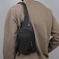 thumbnail image 4 of Chest Bag Crossbody 30cm, Adjustable Strap Multi Pocket for Sports Travel, Layered Compartment Reflective Night Safe, Lightweight Durable Fabric and Outdoor Daily Commute, 4 of 7