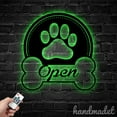 thumbnail image 3 of Handmadetneonsign Grooming Pet Spa Open Metal Wall Art Light, Paw Dog Pet Spa Metal Sign Wall Decor, Pet Spa Metal Decor, 3 of 5