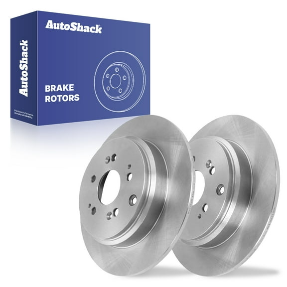 AutoShack Rear Solid Brake Rotors 2-PC Set Replacement for 2009-2015 Honda Pilot 2011-2017 Honda Odyssey 2007-2013 Acura MDX 2010-2013 Acura ZDX 13.13" (333.5 mm)