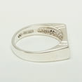 thumbnail image 3 of LBG British Made 14k White Gold Natural Garnet Mens Band Ring - 25 size options - Size 6, 3 of 6