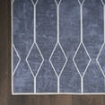 thumbnail image 4 of Nourison Home Machine Washable Series 1 Geometric Navy 6' x 9' Area Rug, (6x9), 4 of 8