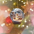 thumbnail image 4 of Christmas Snowman Globe Ornament Unique Festive Hanging Decoration for Holiday Tree, 4 of 4