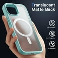 thumbnail image 4 of JETech Magnetic Case for iPhone 15 Plus 6.7-Inch Compatible with MagSafe, Translucent Matte Back Slim Shockproof Phone Cover (Bright Blue), 4 of 6