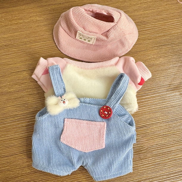 Ropa de animales de peluche Hugo Conjunto de monos de conejo 15cm