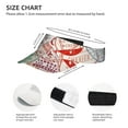 thumbnail image 4 of Kll Sport Sun Visor Hats Ball Caps Empty Top Baseball Sun Cap For Men Women-Passport Stamp, 4 of 8