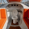 thumbnail image 3 of Yescom RV Camper Toilet Gravity Flush Elongated 20" High w/ Bidet Spray Trailer Caravan, 3 of 11