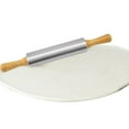 thumbnail image 4 of Shoreew Stainless Steel Rolling Pin for Baking Pizza Dough Bread Pie Pastry Rollers with Wooden Handles Adjustable Thickness Kitchen Tools, 4 of 6