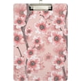 thumbnail image 2 of FMSHPON Pink Floral Clipboard Hardboard Wood Nursing Clip Board and Pull for Standard A4 Letter 13x9 inches, 2 of 8