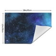thumbnail image 3 of ZNDUO Placemats, 6 PCS Heat Resistant Stain Resistant Woven PVC Insulation Placemats, Durable Washable Elegant Table Mats for Dining-Star Space, 18"x12", 3 of 6