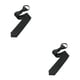 thumbnail image 3 of Qarigey Retro Narrow Tie Skinny Necktie Slim Pull Matching Rope Tie Smooth Full Neckwear Convenient for Bridegroom Party Dress Negro 2Conjunto, 3 of 6
