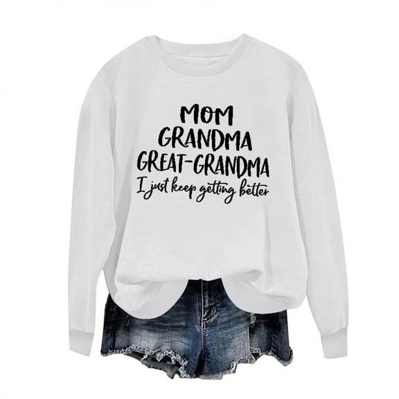 Cilsoka Womens Oversized Sweatshirt Graphic Sweatshirt for Women Cute Womens Pullover Sweatshirts Graphic White Tops for Women Dressy My Orders past Orders