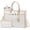 Canvas/Apricot, variant on LOVEVOOK Laptop Tote Bag for Women, Office Work Bag Briefcase fit for 15.6 inch Laptop, Large Capacity Teacher Bag Handbag