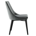 thumbnail image 4 of Modway Viscount Accent Performance Velvet Dining Chairs - Set of 2 in Gray, 4 of 10