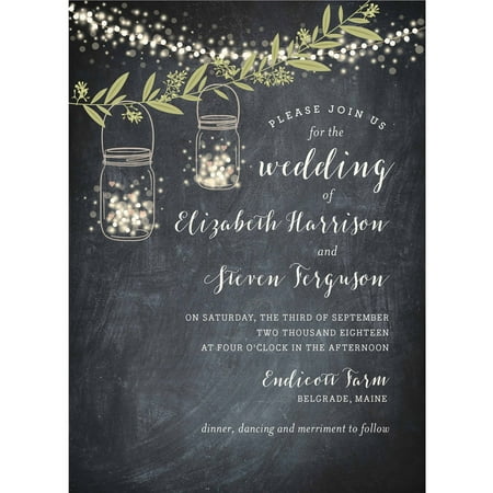Twinkling Jars Standard Wedding Invitation (The Best Wedding Invitation Wording)