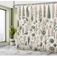 thumbnail image 2 of Ambesonne Neutral Shower Curtain, Botanical Illustration Art, 69"Wx84"L, Pale Reseda Green Coconut, 2 of 4