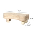thumbnail image 4 of Kevinplus 47.24 inch Irregular Coffee Table with Flip Top and Hidden Storage Compartment for Living Room & Office, 4 of 10