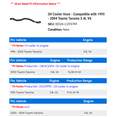 thumbnail image 2 of Cooler Hose - Compatible with 1995 - 2004 Toyota Tacoma 3.4L V6 1996 1997 1998 1999 2000 2001 2002 2003, 2 of 2