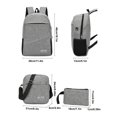 thumbnail image 4 of XWSHYW Contenedores de Almacenamiento Mochila de Tres Piezas, Mochila para Computadora para Hombres, Mochila Informal para Estudiantes de Secundaria, Escuela Primaria, Versión Coreana, Bolsa de Viaje, 4 of 6