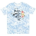 thumbnail image 3 of Inktastic Texas Home is Where the Heart is with Watercolor Floral T-Shirt, 3 of 5