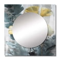 thumbnail image 2 of Designart "Tropical Ginkgo Artwork II" Floral Leaves Square Mirror Wall Decor Traditional - Large Yellow Square Bathroom Mirror - Square Printed Wall Mirror Art, 2 of 5