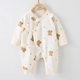 thumbnail image 1 of Pijamas cálidos de algodón para recién nacidos, Pelele de otoño para niños y niñas, mono de oso dulce, traje de manga larga para bebés, 1 of 4