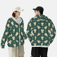 thumbnail image 6 of Gaeub Cute Shiba Men's and Women's UPF 50+ Long-Sleeved Sun Protection Clothing, Fishing Shirt Long Sleeve Zip - Small, 6 of 9