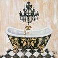 thumbnail image 2 of Hakimipour, Tiffany 26x26 Black Ornate Wood Framed with Double Matting Museum Art Print Titled - Opulance Bath II, 2 of 4