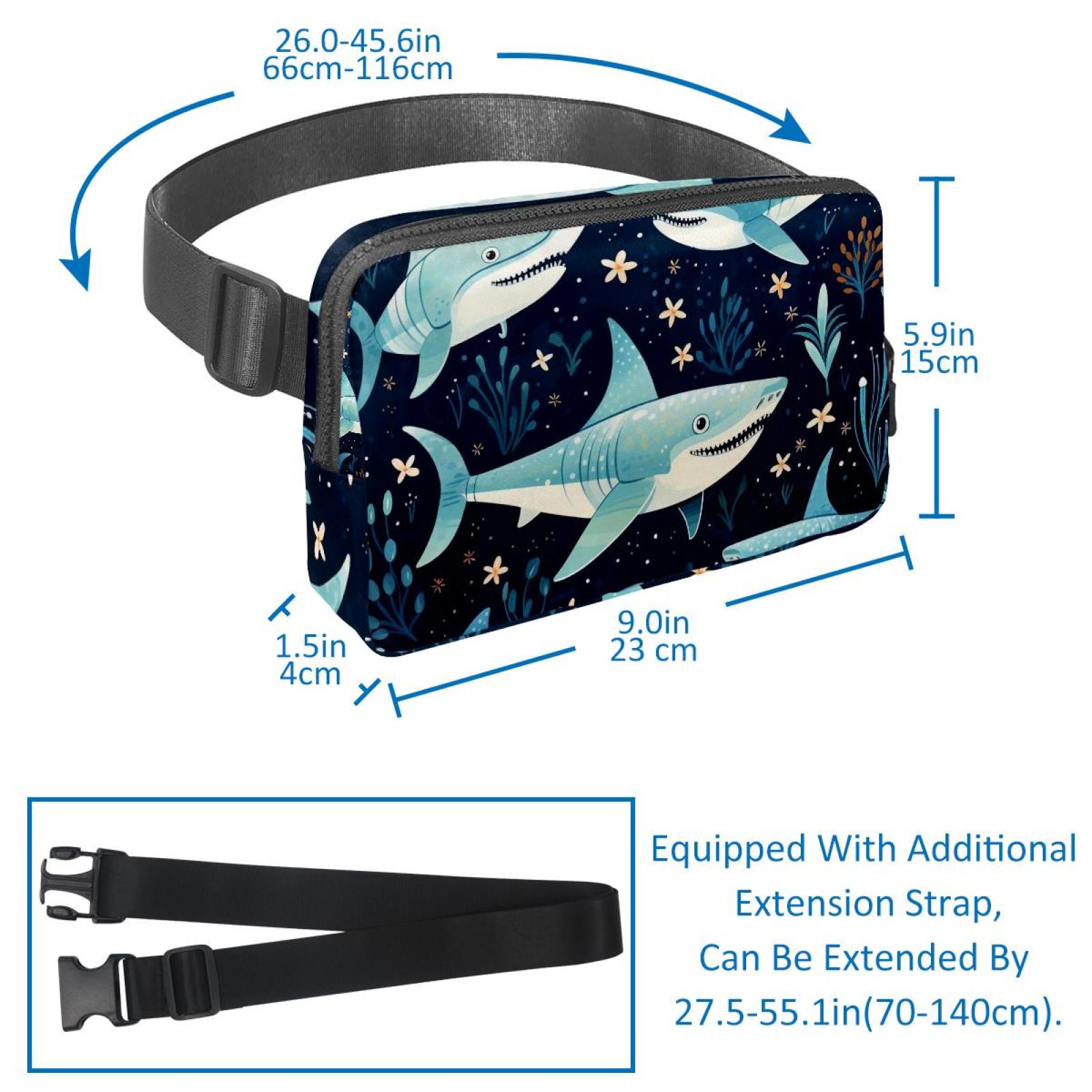 Motorcycle theme Waist Pack Running Belt Fanny Packs Lightweight Adjustable with Extension Strap Unisex