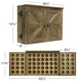 thumbnail image 4 of Excello Global Products Barndoor Coffee Pod Cabinet - Wall-Hanging or Standing - Holds 65 Cups (Brown) - EGP-HD-0455-C, 4 of 5