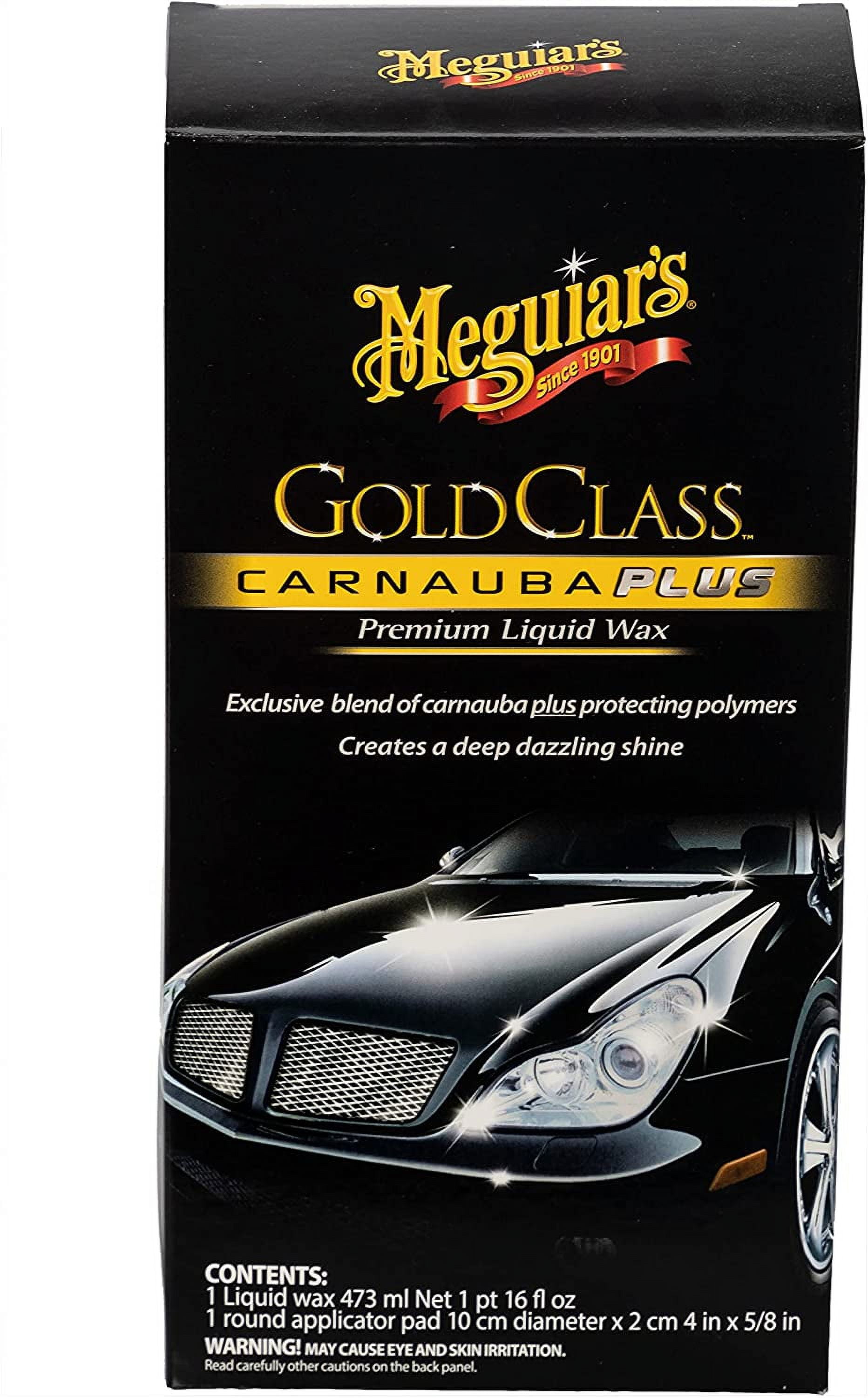  Meguiar's Gold Class Carnauba Plus Premium Liquid Wax -  Long-lasting Protection, Deep Shine, Easy Application - The Perfect Car Wax  for All Vehicles with Glossy Paint - 16 Oz : Everything Else