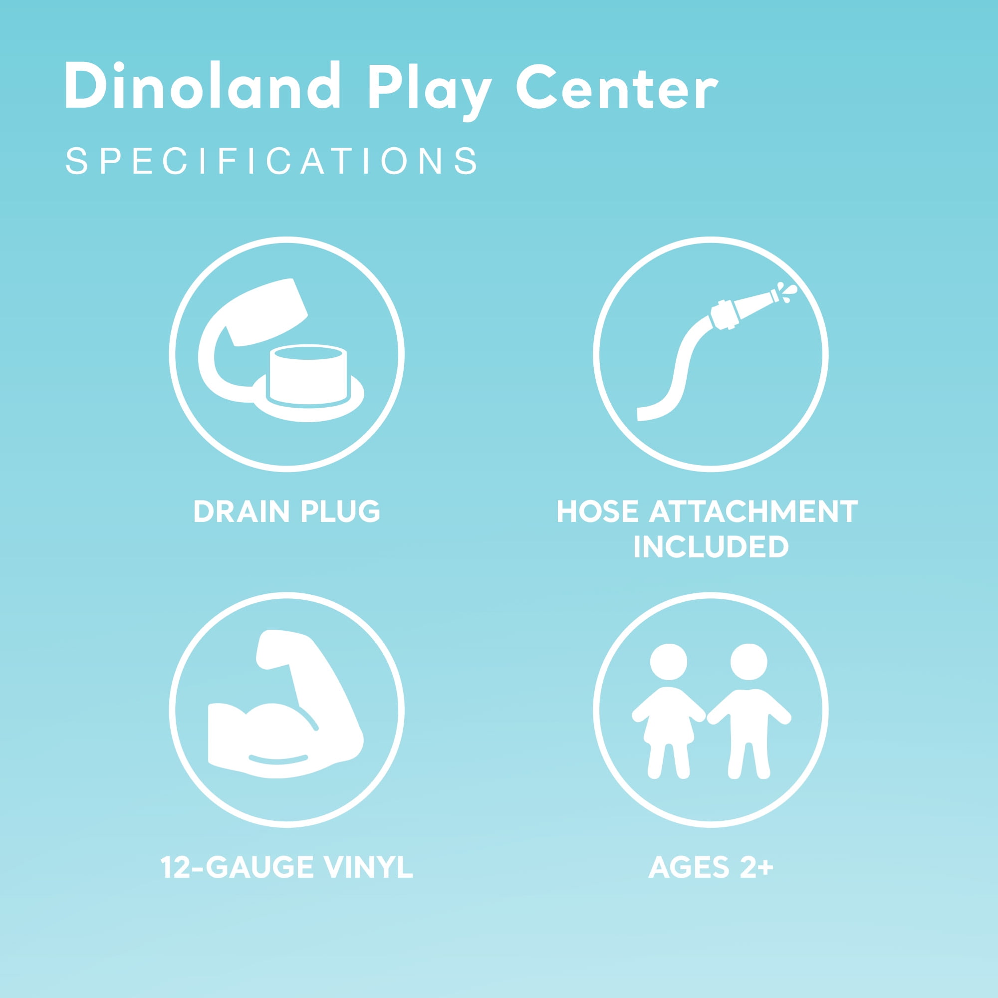 Intex, Dinoland Inflatable Kids Play Center Slide Pool & Games, 2 Pack