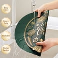 thumbnail image 6 of VCVCOO Round Christmas Placemats Set of 4 Green Vinyl Table Mats Heat Resistant Non Slip Xmas Place Mats for Dinning Table Wedding Party Thanksgiving Decorations, 6 of 9