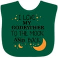 thumbnail image 3 of Inktastic I Love My Godfather to the Moon and Back Boys or Girls Baby Bib, 3 of 4