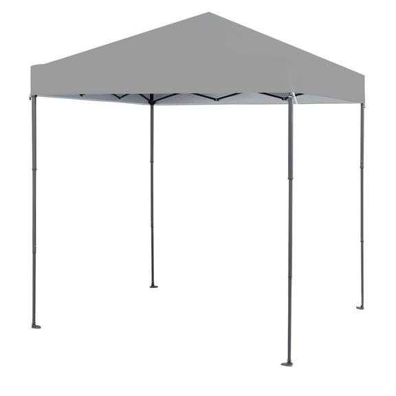 Garden Winds Custom Fit Replacement Canopy Top Cover Compatible with The Tangkula NP10849BL, NP10849 6.6’ x 6.6’ Pop Up  - Upgraded Performance Riplock 350 Fabric - Slate Gray