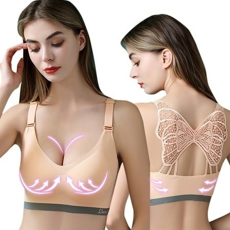

Women s Bra No Steel Ring Plus Size Gather Sports Beauty Back Seamless Spring Summer Casual Basic Soft Fashion Cute Daily Versatile Style Underwear