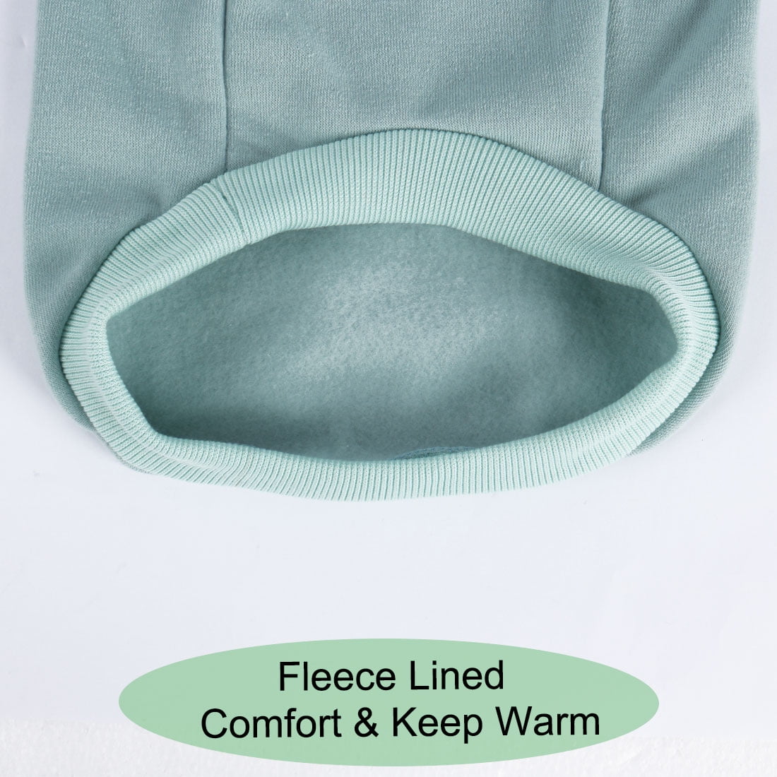 Unique Bargains Dog Winter/Spring Sweatshirt Hoody Pet Clothes Cotton Apparel Pale Green