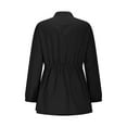 thumbnail image 6 of Black*Friday ChaoHeng Womens Lightweight Jackets Women's Solid Color Zip Front Trench Coat,Mid Length Belted Jacket for Commute, 6 of 9