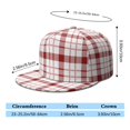 thumbnail image 5 of Custom Christmas Printed Flat Baseball Cap – Adjustable Snapback Hat with Flat Bill, Breathable and Durable, Personalized Design for Sports, Travel & Daily Wear, 5 of 6