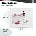 thumbnail image 4 of Stupell Industries Glam Couldn't Care Less Tub White Framed Print Under Glass, 16 x 13, by Ziwei Li, 4 of 8