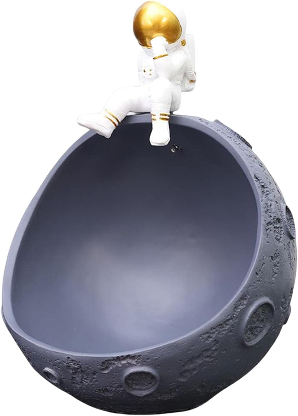 Decorative Astronaut Figurine Box, Modern Candy Bowl Ornament Sculpture