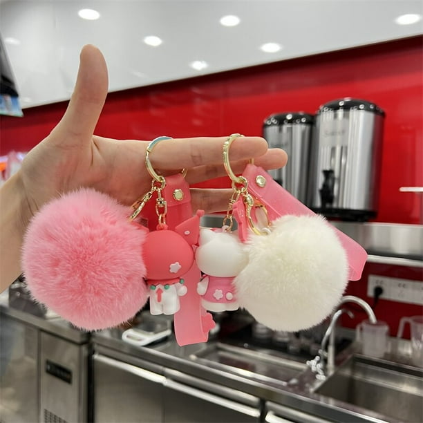 Sanurgente-Porte-clés pendentif Hello Kitty Melody, porte-clés Anime Kawaii  Kuromi Cinnamoroll, accessoires de sac