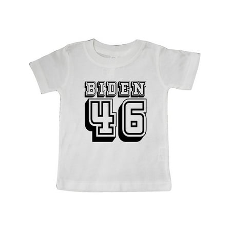 

Inktastic Biden 46 Voting 2020 in White Text Gift Baby Boy or Baby Girl T-Shirt