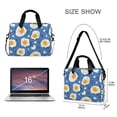 thumbnail image 3 of FORMRS 16" Laptop Bag Carrying Sleeve Case with Handle Travel Shoulder Briefcase, Cute Fried Eggs, 3 of 8